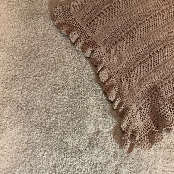 INC Taupe Crochet Top - Picture 4 of 5